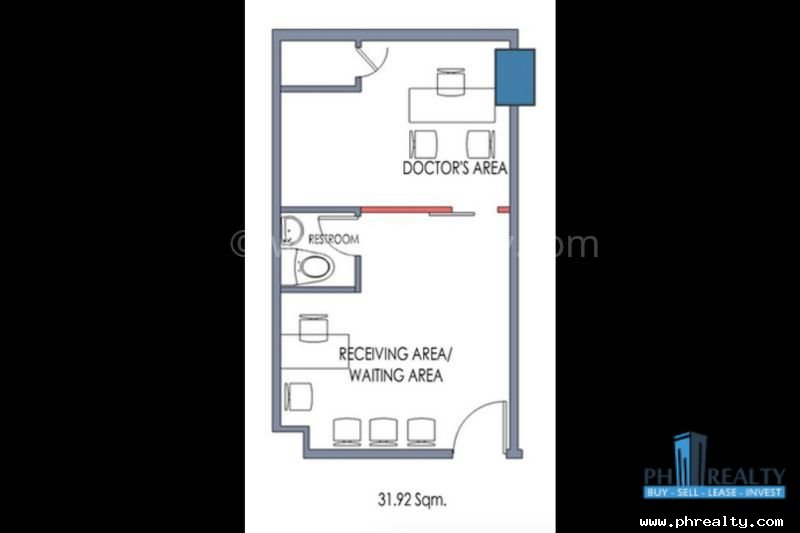 Commercial Space (Clinic) 31.92 SQM for Resale in Centuria Medical Makati