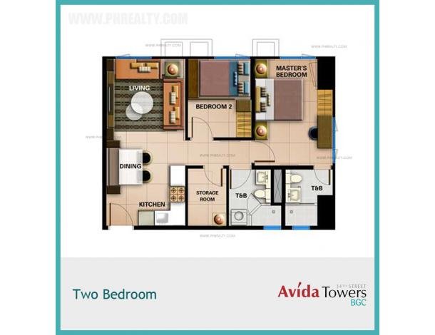 12,923,680 3 BHK at Avida Towers 34th Street BGC, Condo
