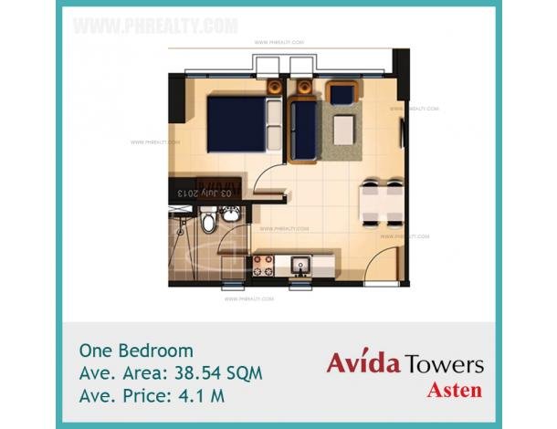 2,300,000 Studio Units at Avida Towers Asten, Condo For